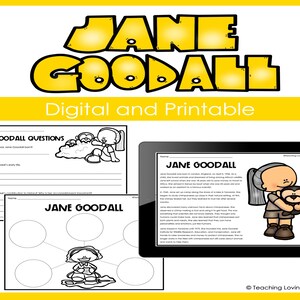 Jane Goodall Women&#39;s History Reading Comprehension