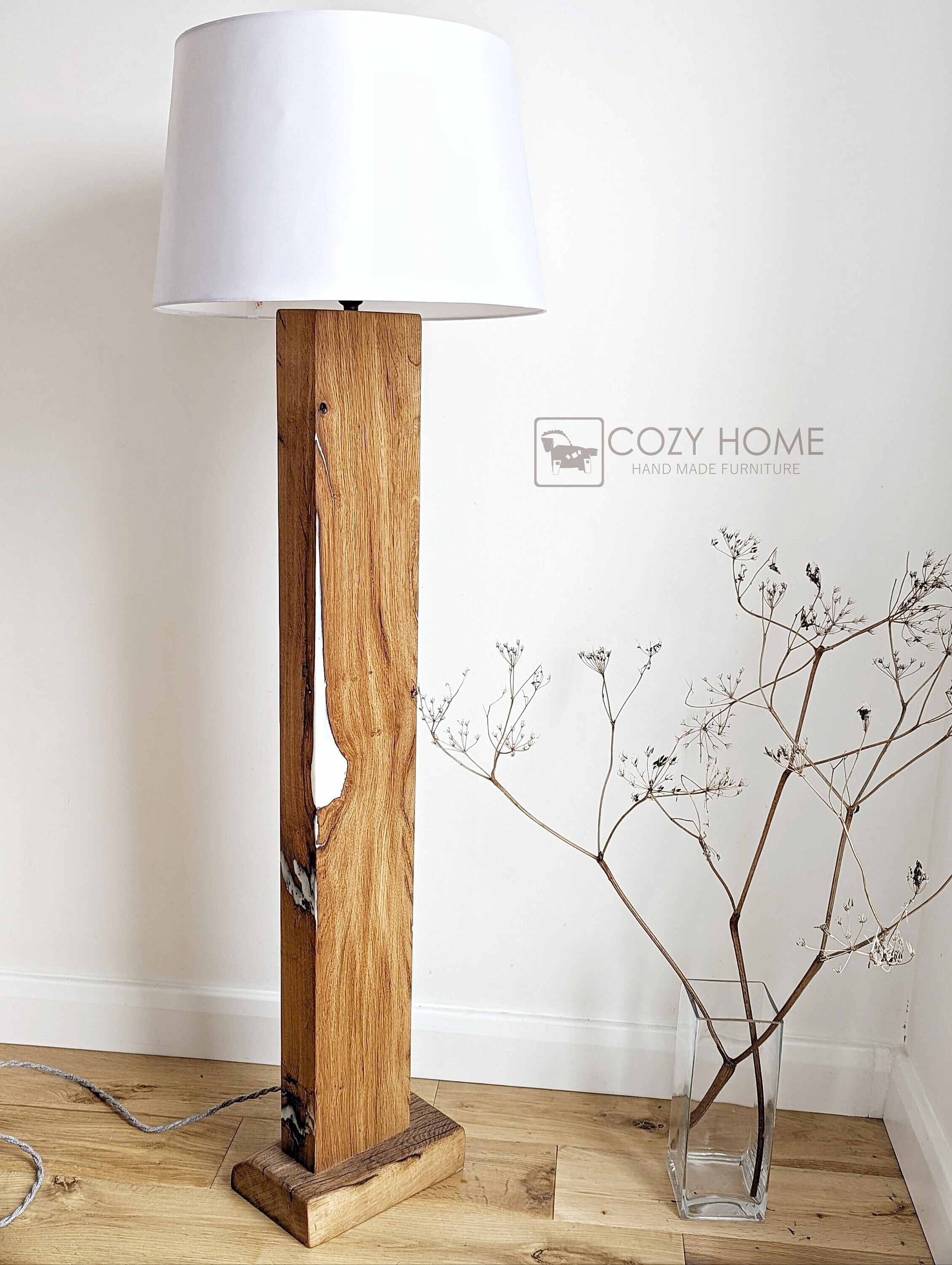 Rustic on sale lamp floor