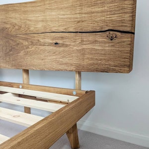 Solid Oak King Size Bed Frame, Country Style,rustic,solid Oak,handmade ...