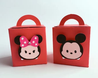 Mickey / Minnie favor boxes - Mickey Mouse fête d’anniversaire - Mickey favor friandises goodies boxes - 10 boxes