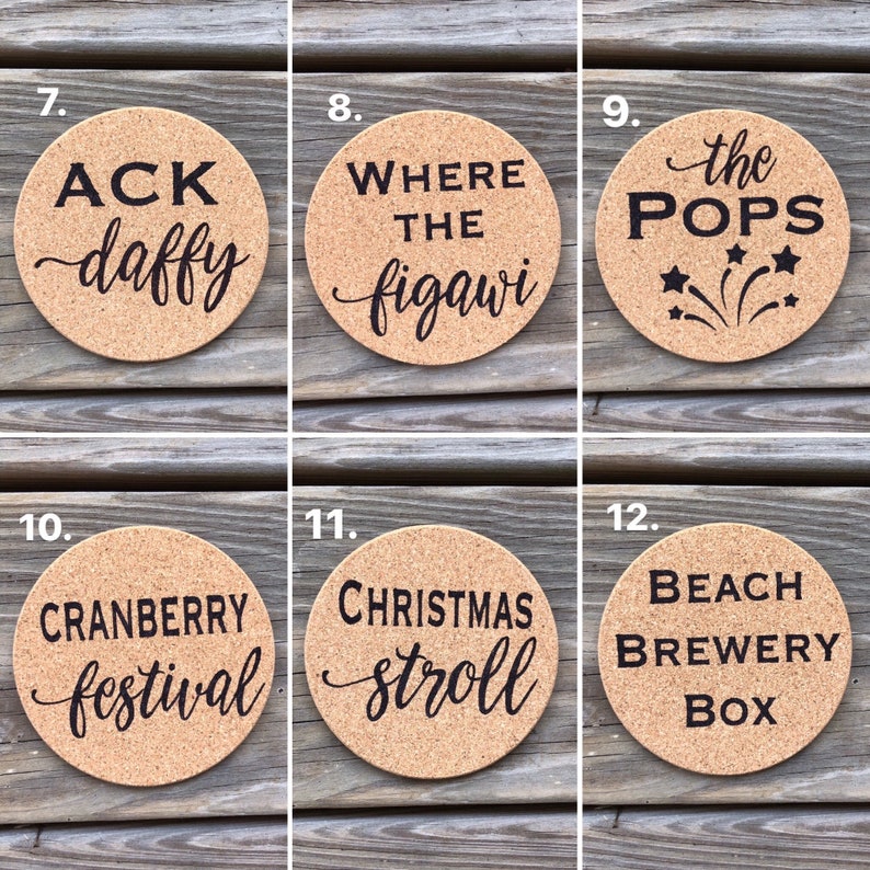 Nantucket Coasters Nantucket Gifts Nantucket Nantucket Etsy