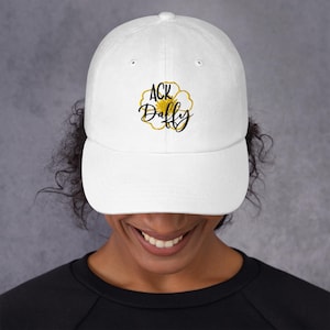 ACK Daffy hat, Nantucket Daffodil Festival white twill hat, unisex