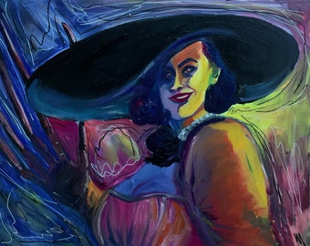 Lady Dimitrescu oil painting