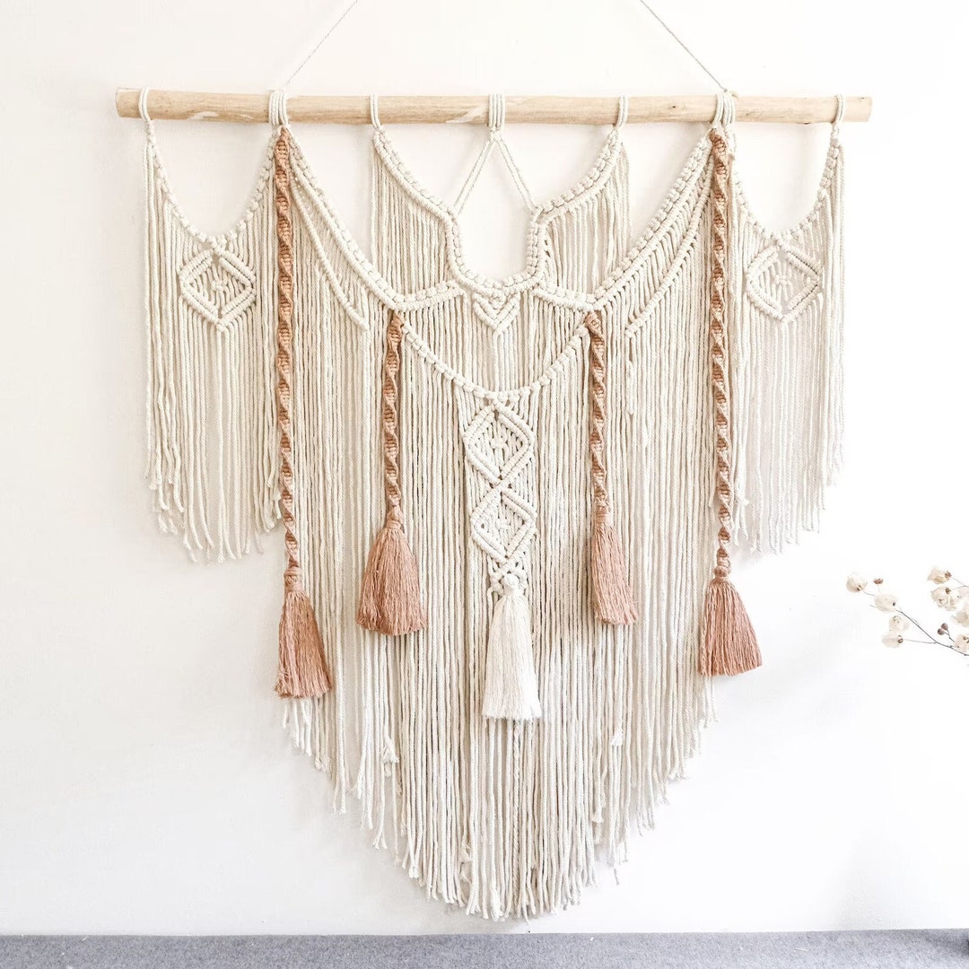 Macrame Wall Hanging Boho Décor Wall Hanging Color Bohemian - Etsy