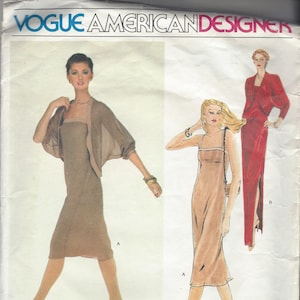 Uncut VOGUE AMERICAN DESIGNER Jerry Silverman #2328, Misses&#39; Jacket and Dress