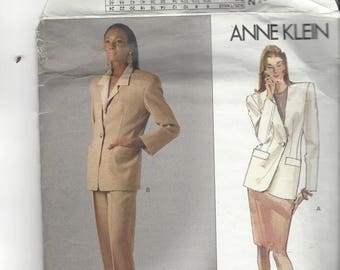 Uncut  ANNE KLEIN VOGUE #2544 pattern, Misses/Misses Petite, Jacket Skirt Pants