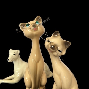 Mid Century, SIAMESE CATS, Salt and Pepper Shakers, Made in Japan, 1950&#39;s, Kool Kat Kitchen Kitsch!