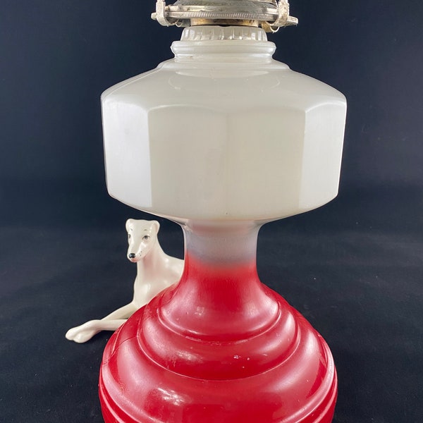 White Flame Oil Lamp Etsy