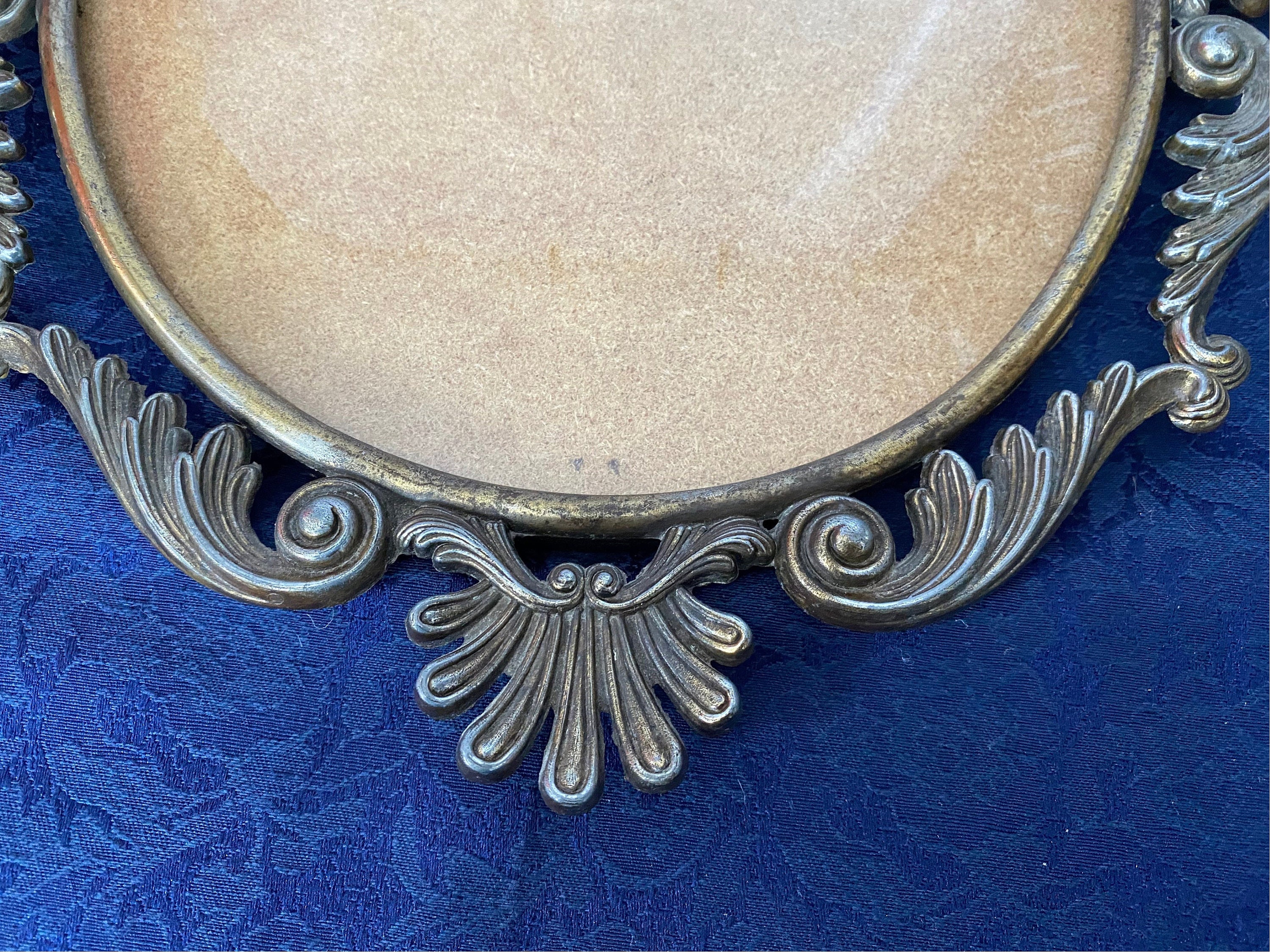Vintage, ORNATE METAL FRAME, With Domed Glass, Made in Italy - Etsy