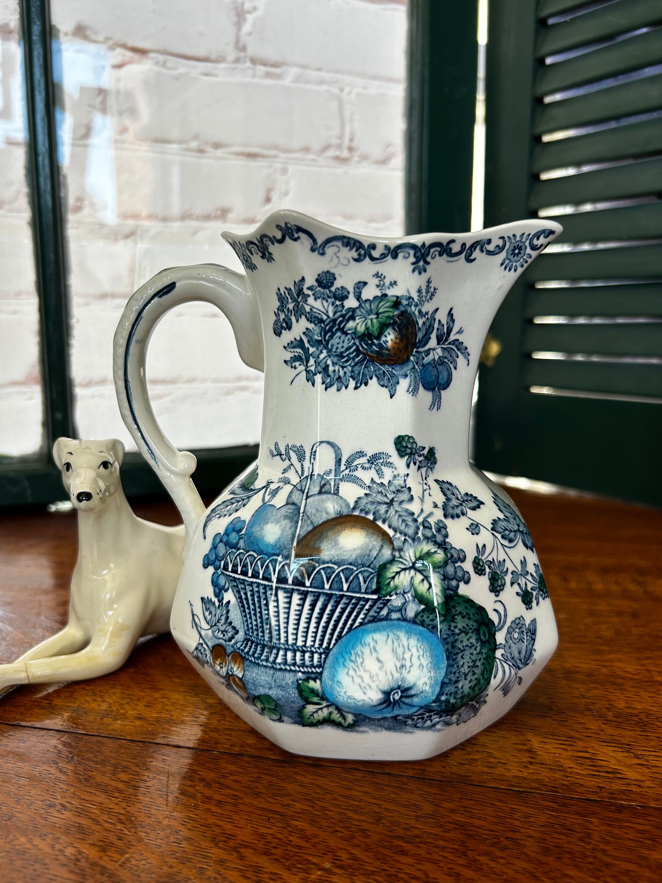 Vintage, MASON'S FRUIT BASKET, Pitcher, Made in England