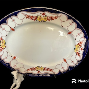 Large, Vintage, 1930&#39;s MYOTT Son & Co, ROSEMARY PLATTER, 16.5&quot; X 12.&quot;