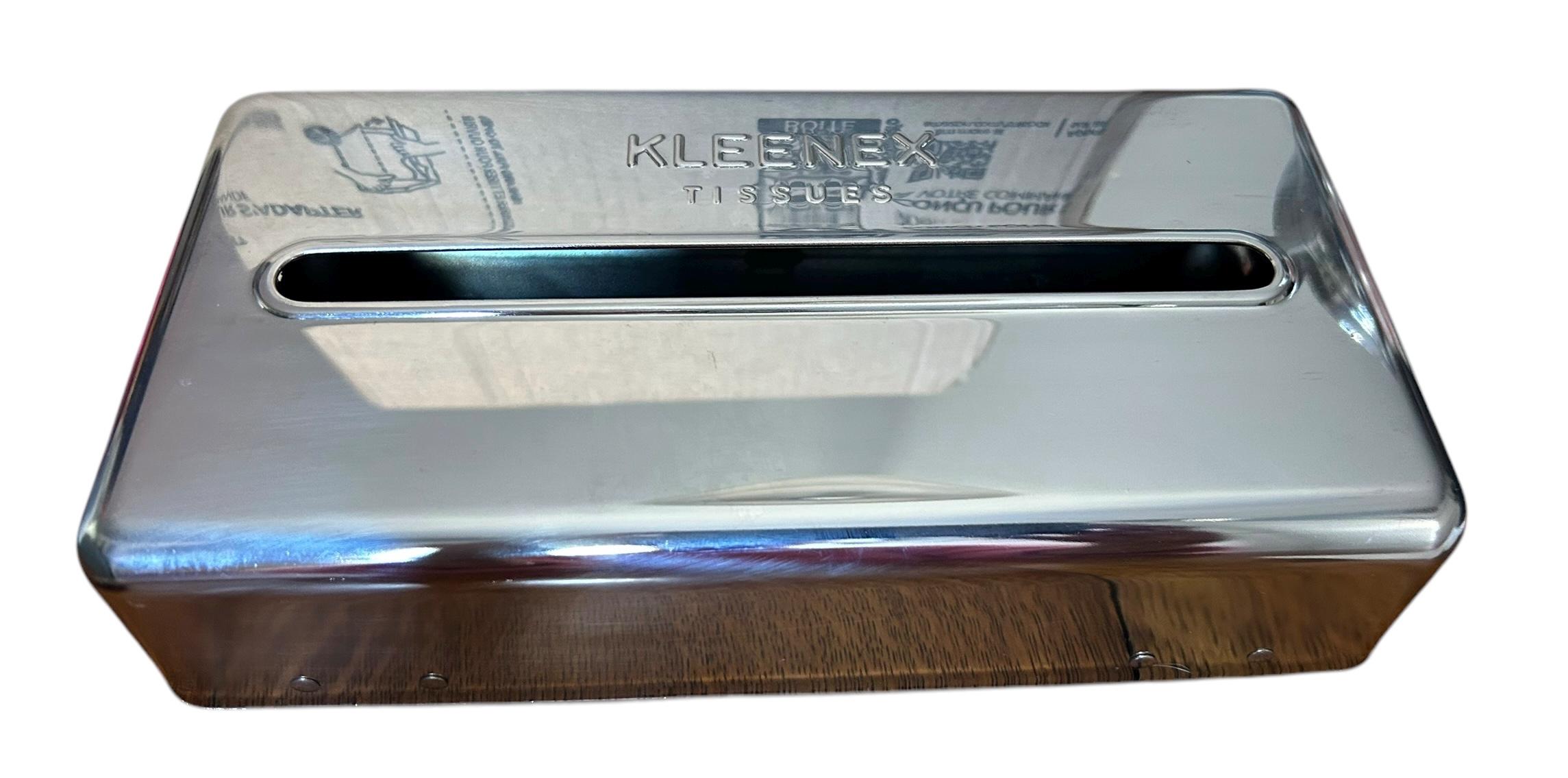 Mid Century Chrome Kleenex Dispenser: Industrial Tissue Box Cover