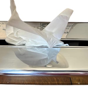 Mid Century Chrome Kleenex Dispenser: Industrial Tissue Box Cover