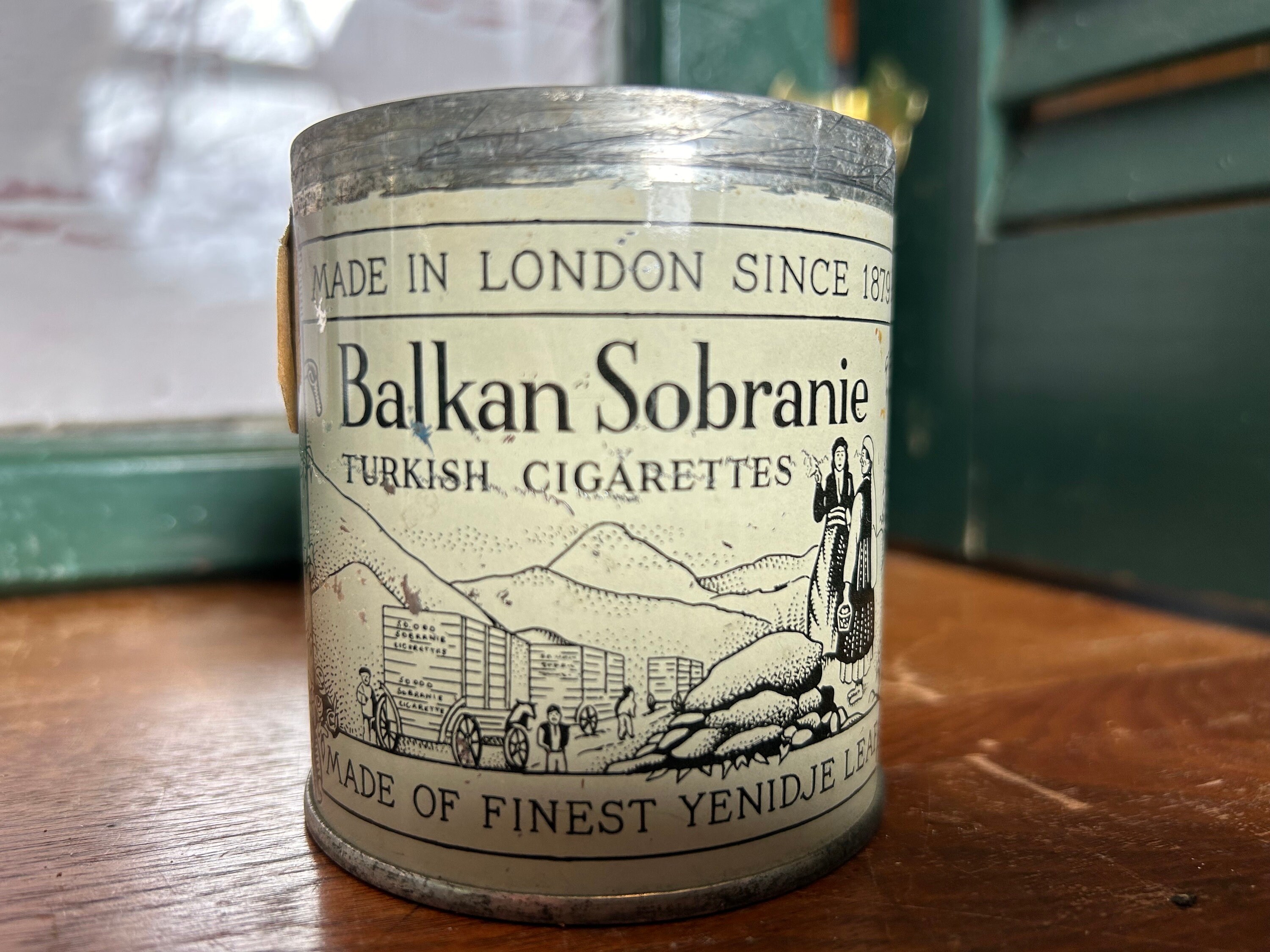 Vintage Balkan Sobranie Turkish Cigarettes Tin - Made in London