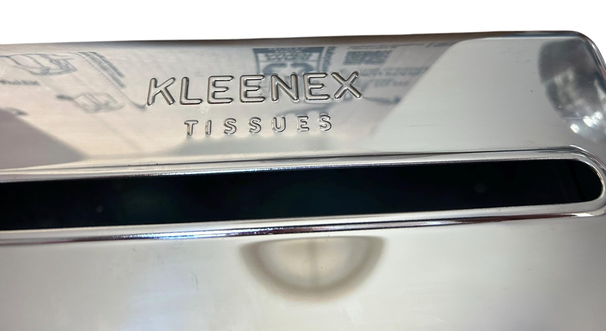 Mid Century Chrome Kleenex Dispenser: Industrial Tissue Box Cover