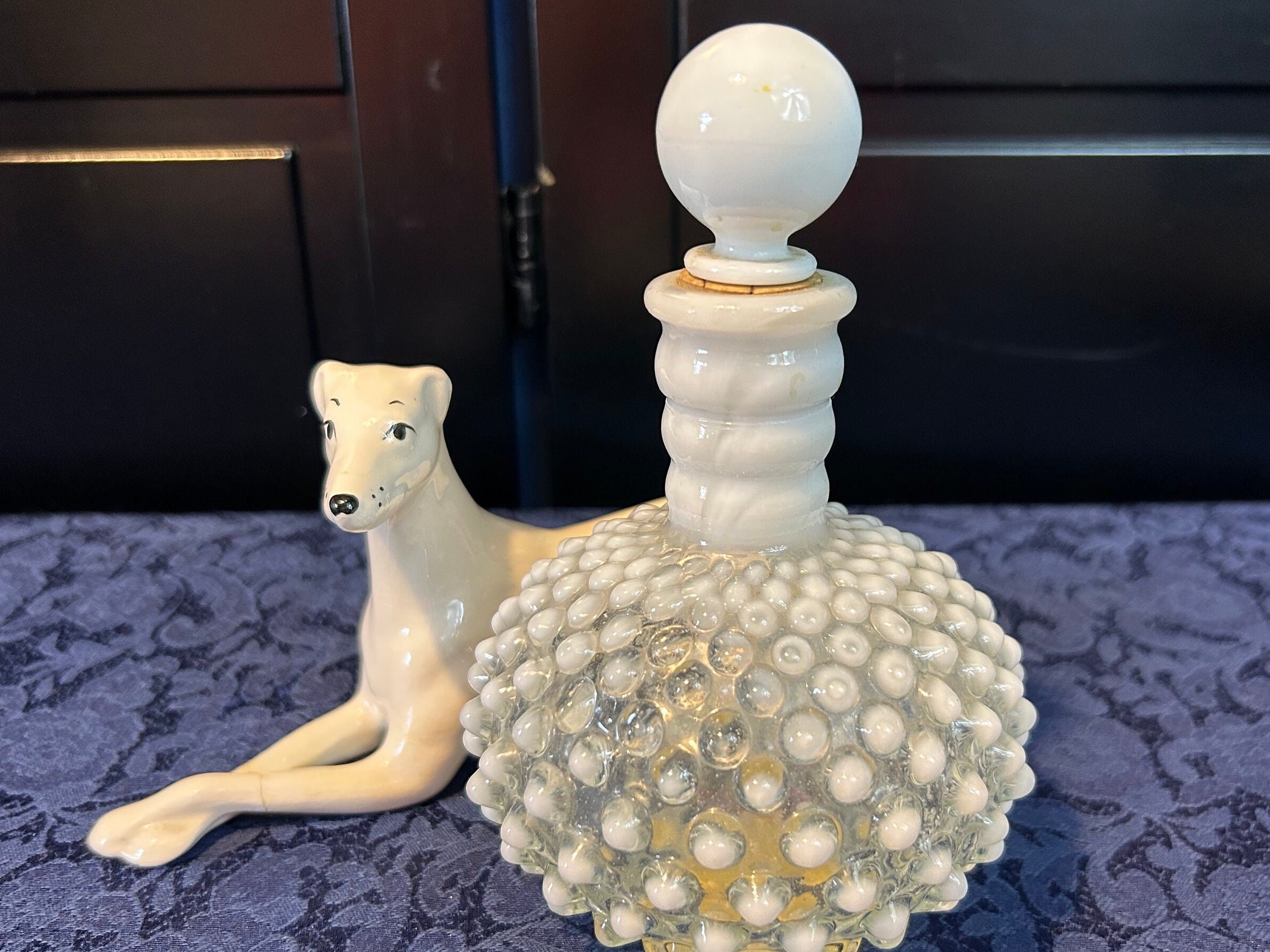 1930's Vintage, FENTON GLASS #289, French White Opalescent