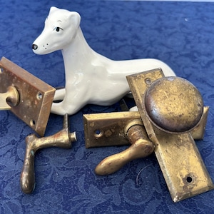 Vintage, BRASS DOOR HARDWARE, 4 Assorted Pieces,