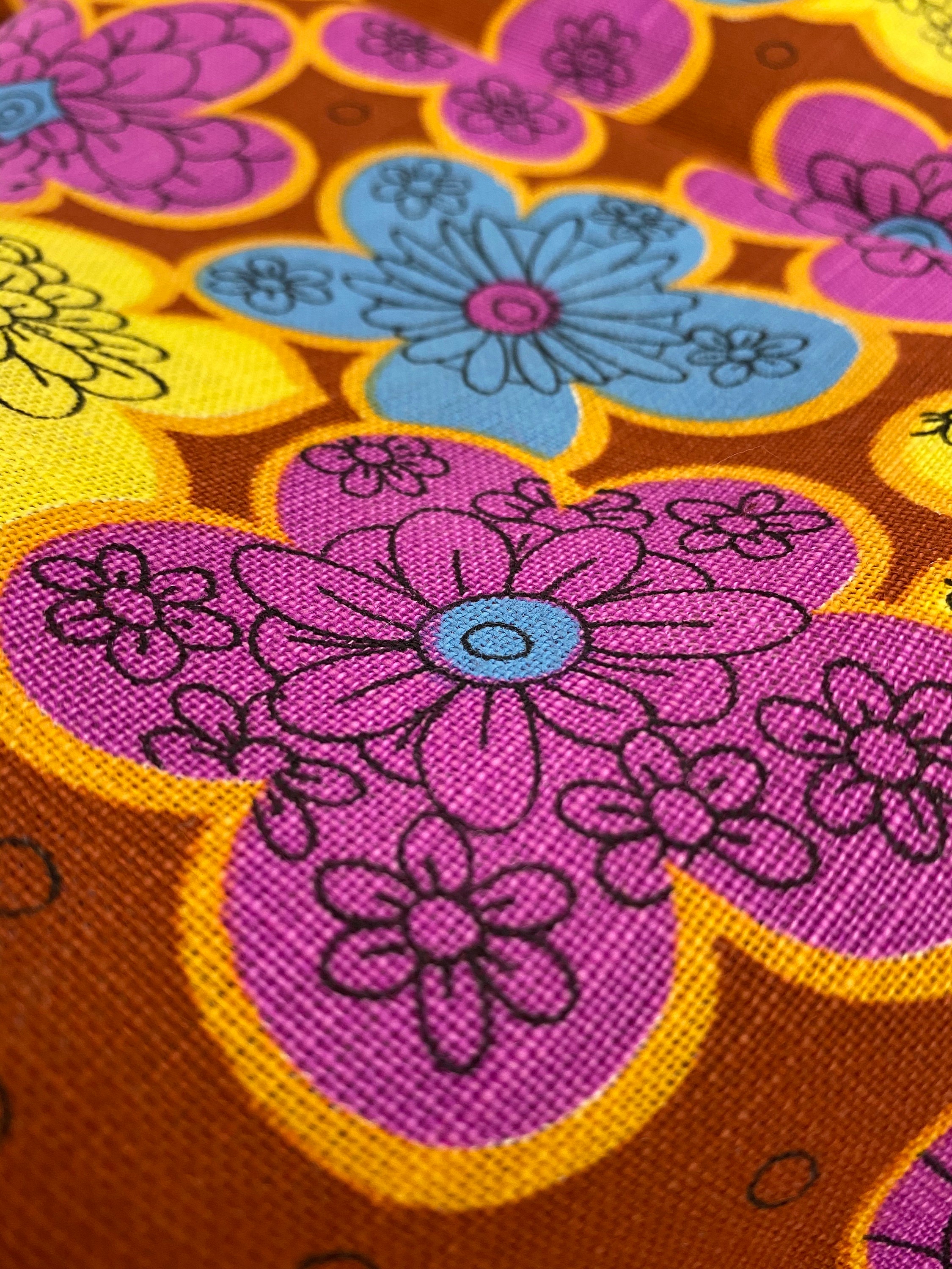 Retro Mod FLOWER POWER, FABRIC, 45