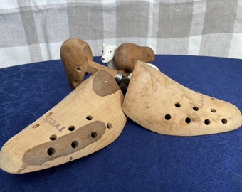 Vintage Shoe Keepers Rochester NY Shoe Tree Wood Mohawk #4 Scarpe Solette e accessori Tendiscarpe 