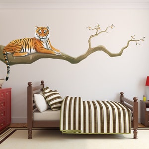 tiger wall decal, tiger wall decals, tiger decal, tiger decals, tiger wall sticker, Jungle wall decals, jungle wall stickers, jungle decals,