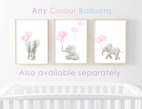 Nursery Art Prints Elephant Art Nursery Decor Elephant Etsy