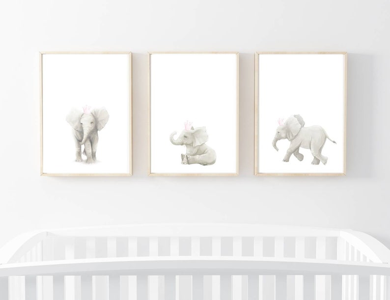 Nursery Decor Elephant Decals Elephant Wall Decal Elephant Etsy