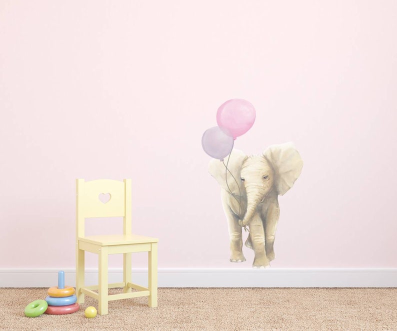 elephant wall decal nursery decal nursery decor ele decals elephant wall sticker elephant decals nursery wall decal Elephant decal