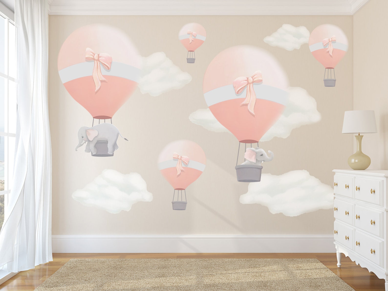 Nursery Wall Stickers Elephant Decals Elephant Nursery Etsy