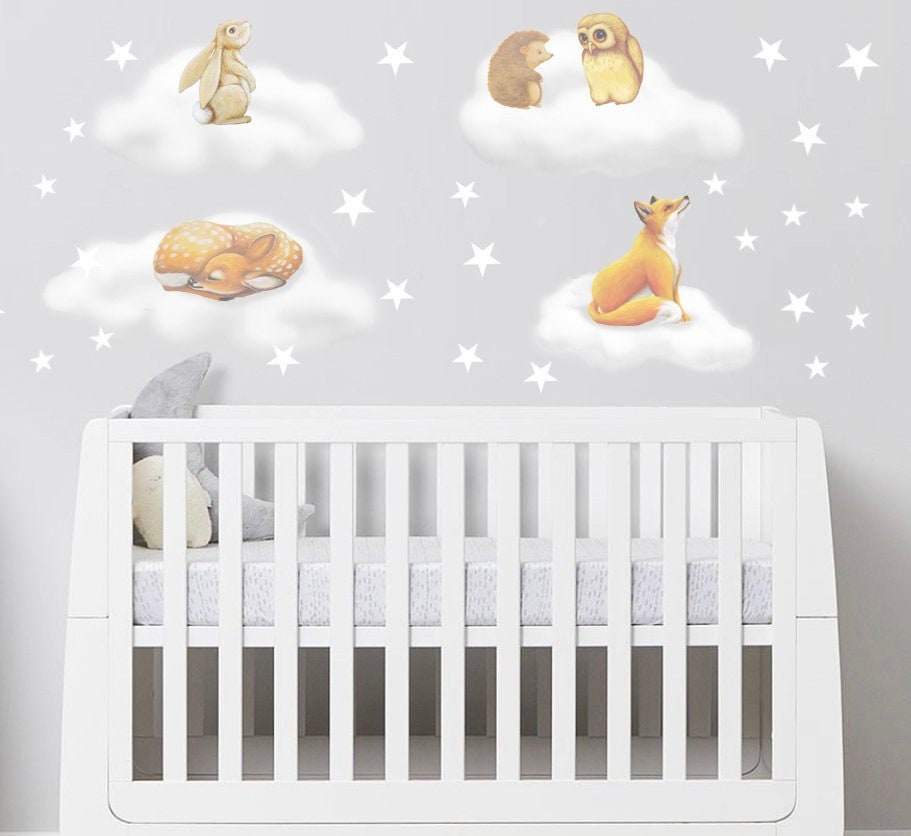 Woodland Decals Woodland Wall Stickers Woodland Wall Decal Etsy UK