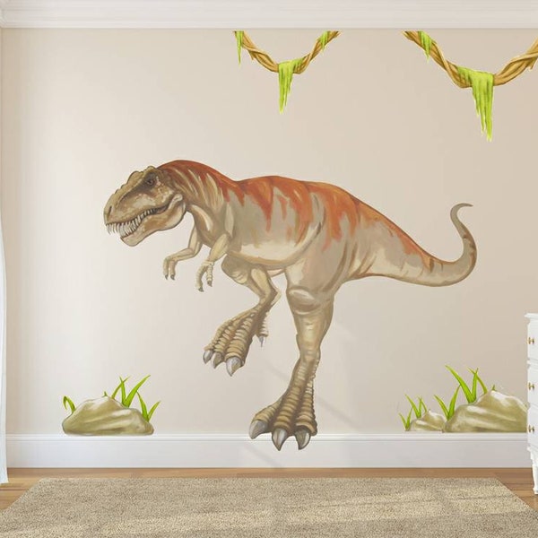 Dinosaur Wall Decal Etsy UK