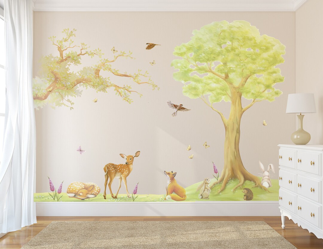 Woodland Animal Decals, Woodland Decals, Animal Wall Stickers, Animal