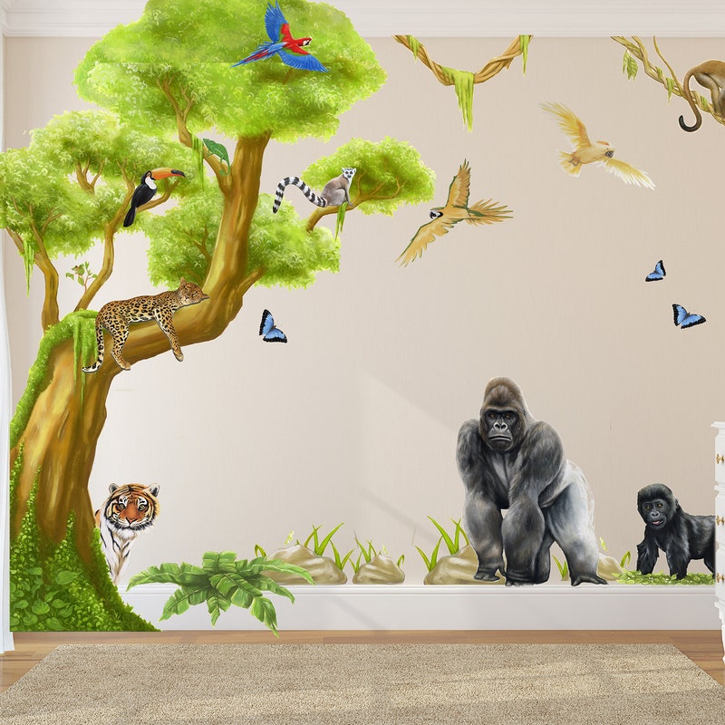 Jungle Wall Decal - Etsy