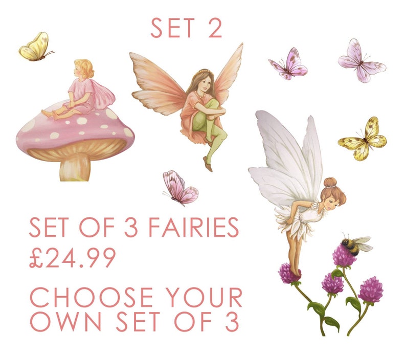 Fairy Wall Stickers Fairy Decal Fairy Decals Fairy Wall Etsy UK