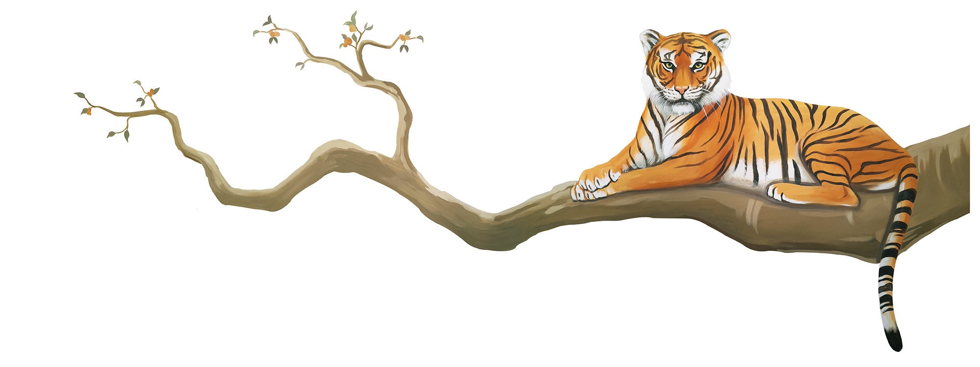 Tiger Wall Decal Tiger Wall Decals Tiger Decal Tiger Etsy