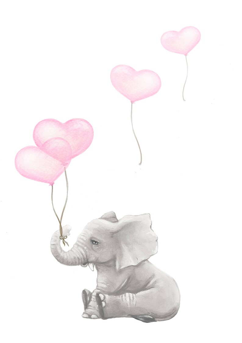 Nursery Art Prints Elephant Art Nursery Decor Elephant Etsy
