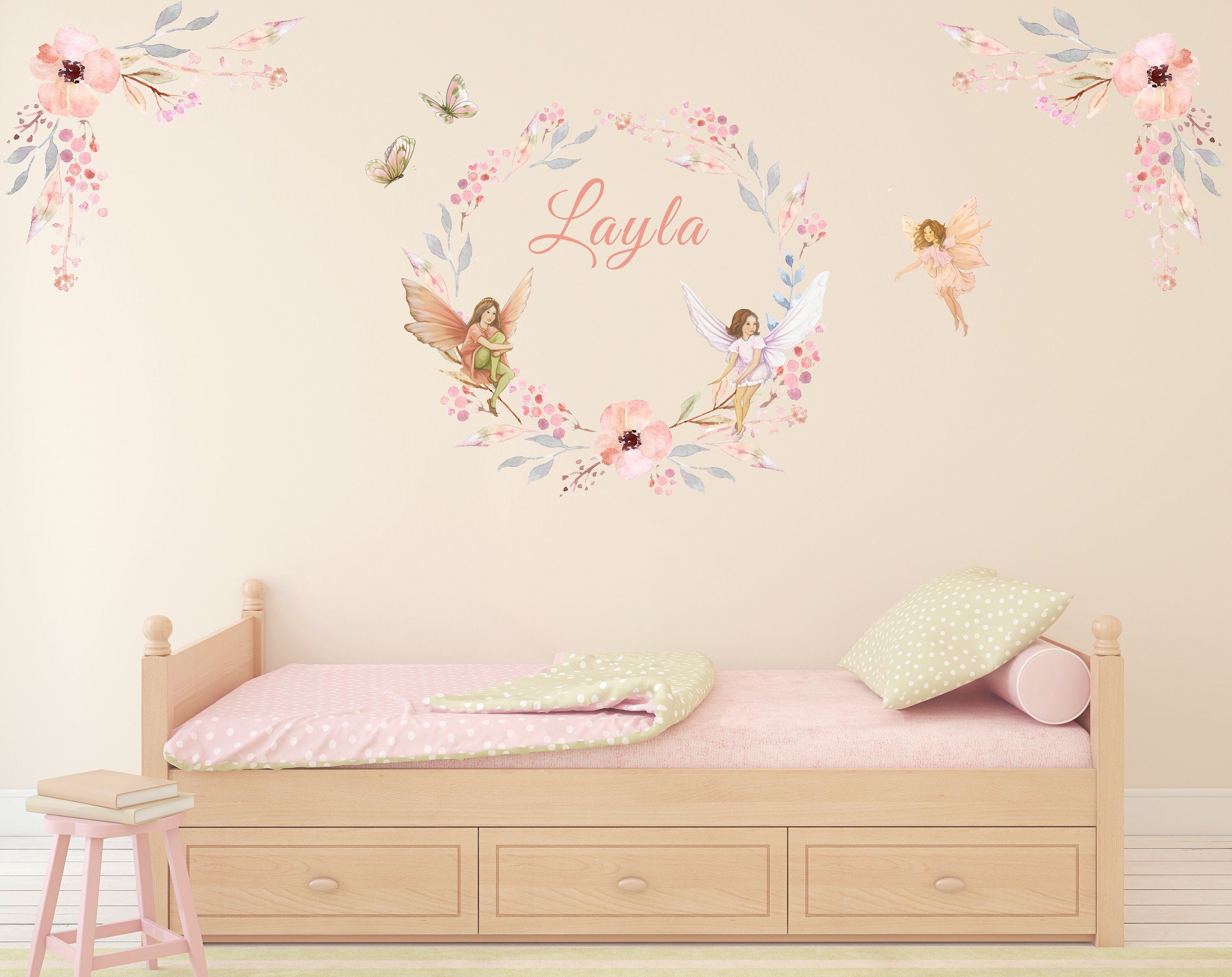 Fairy Wall Decal Fairy Decals Fairy Wall Stickers Fairy - Etsy