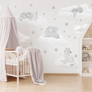 nursery decals, safari wall stickers, nursery wall decal, animal decals, nursery decal, nursery wall decals, nursery decor, ele decals, baby