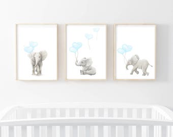 nursery art prints, elephant art, nursery decor, elephant prints, nursery wall art, nursery prints, elephant artwork, elephant wall art
