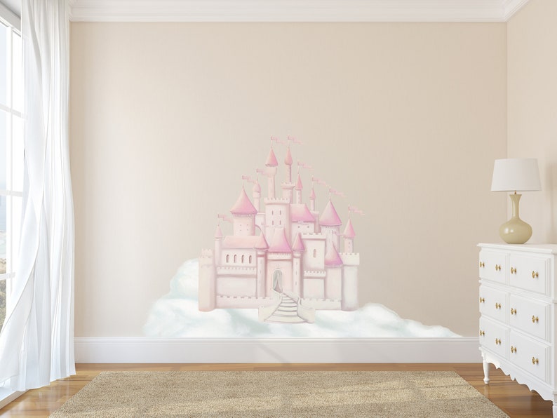 Castle Wall Decal Castle Decals Rainbow Wall Stickers Etsy UK
