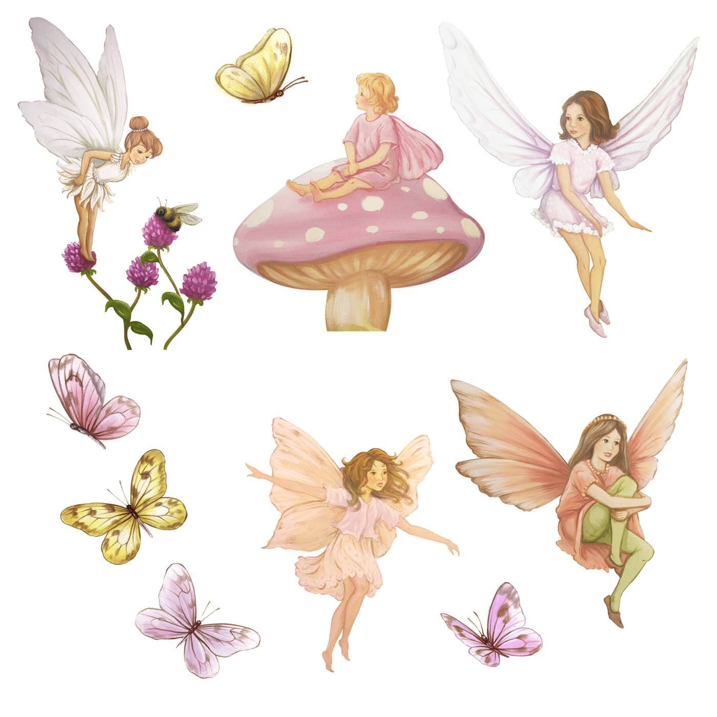 Fairy wall stickers fairy decal fairy decals fairy wall Etsy