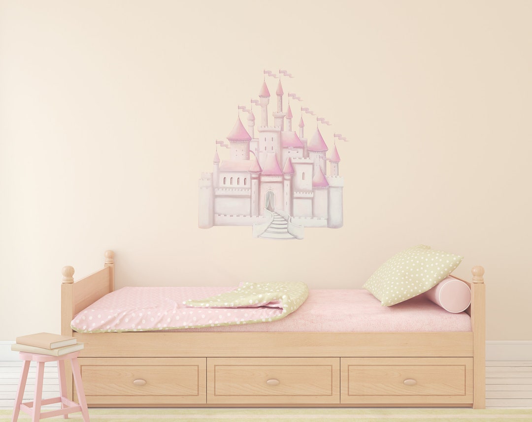 Castle Wall Decal, Castle Decals, Rainbow Wall Stickers, Castle Wall