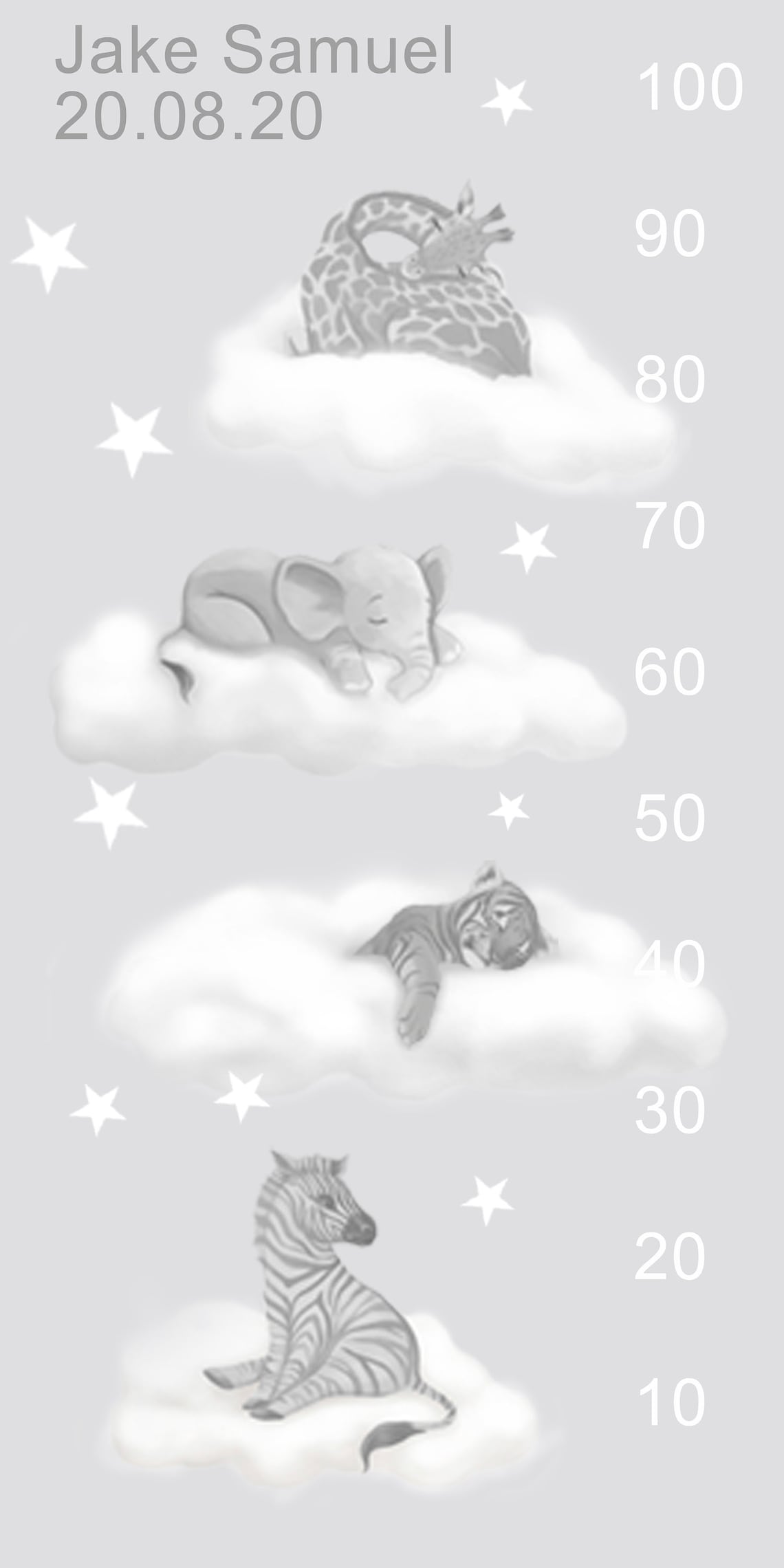 Height Chart Wall Height Chart Nursery Height Chart Safari Etsy UK