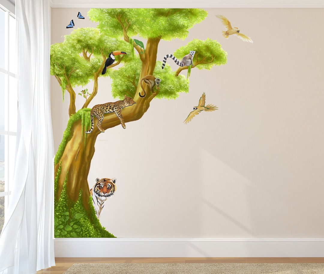 Jungle Wall Decals, Jungle Wall Stickers, Jungle Decals, Nursery Decals