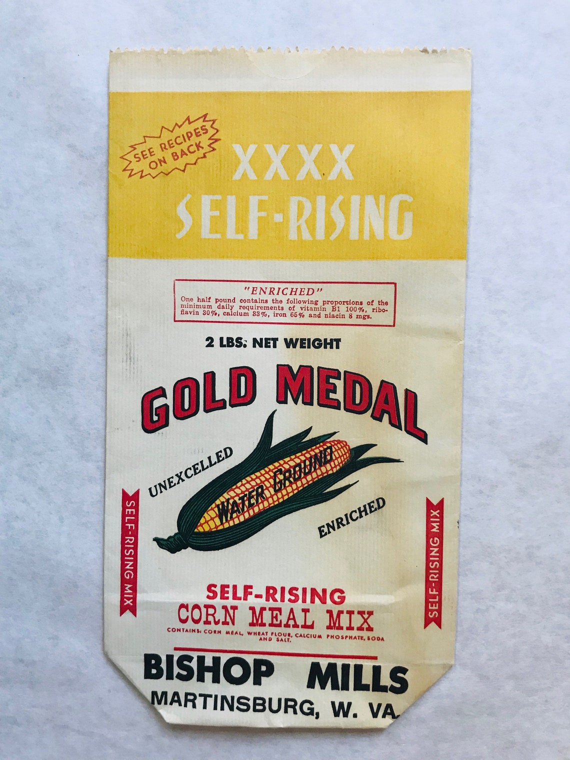 Vintage flour bags vintage cornmeal bags Flour and cornmeal Etsy