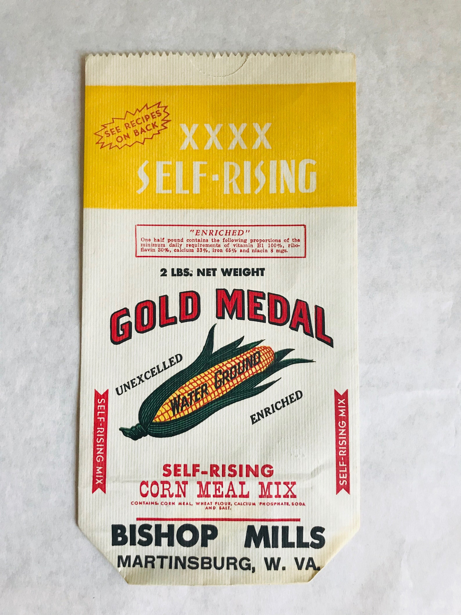 Vintage flour bags vintage cornmeal bags Flour and cornmeal Etsy