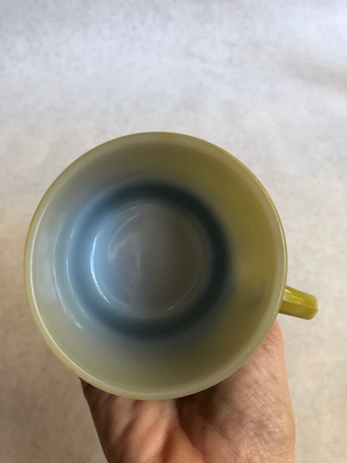 Vintage Fire King Mugs Green and Black Fire King Mugs Green Etsy