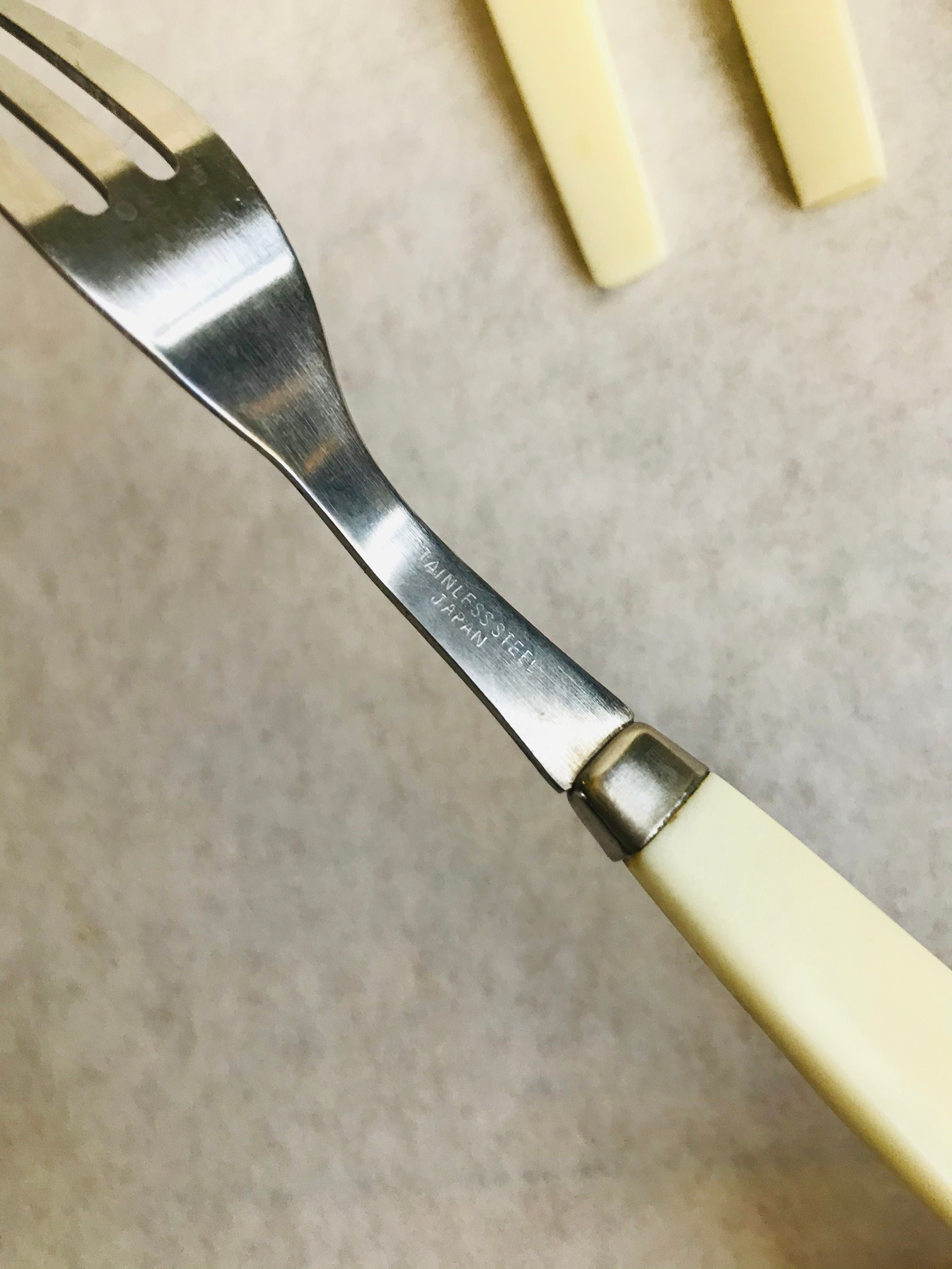 Vintage Dessert Forks Vintage Fondue Forks White Handled MCM Etsy