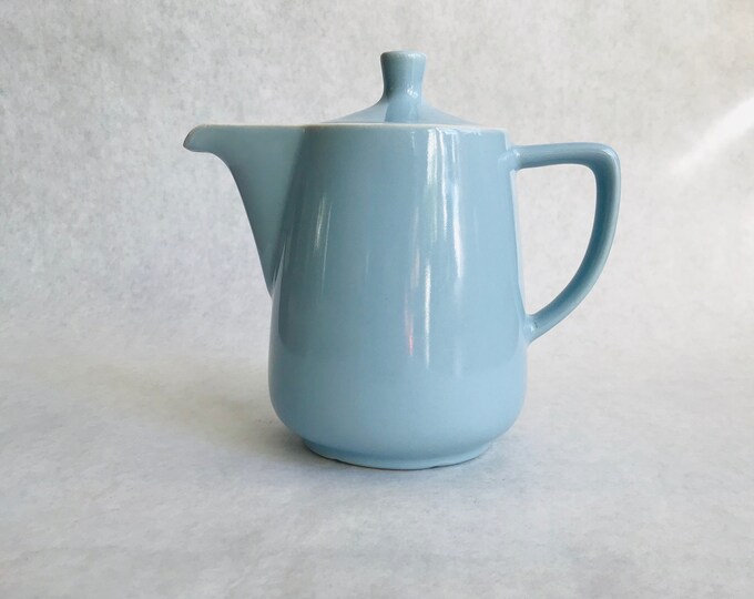 Vintage Blue Teapot, Mid Century Teapot, Robin's Egg Blue Teapot Etsy