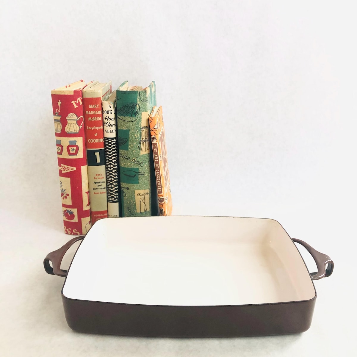 Vintage Dansk Kobenstyle Chocolate Brown Casserole Pan