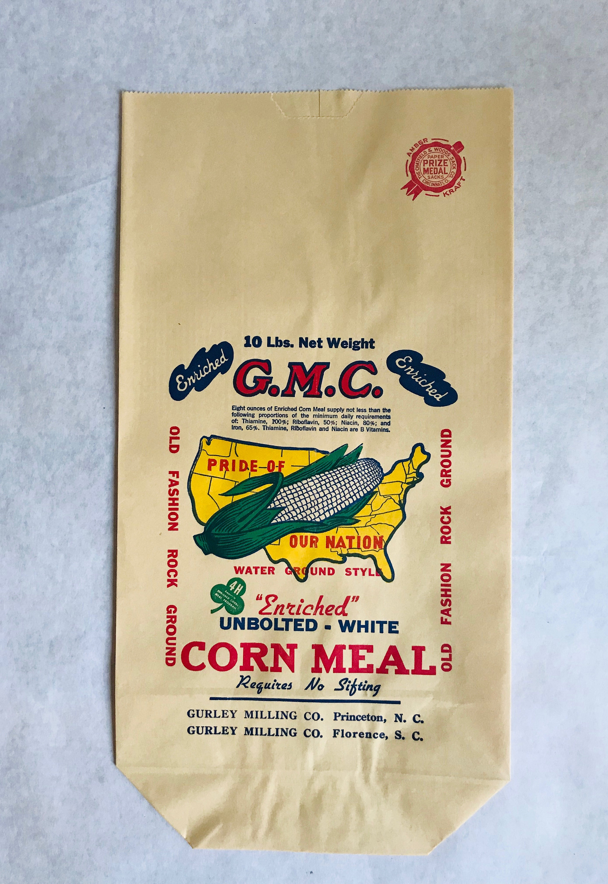 Vintage flour bags vintage cornmeal bags Flour and cornmeal Etsy
